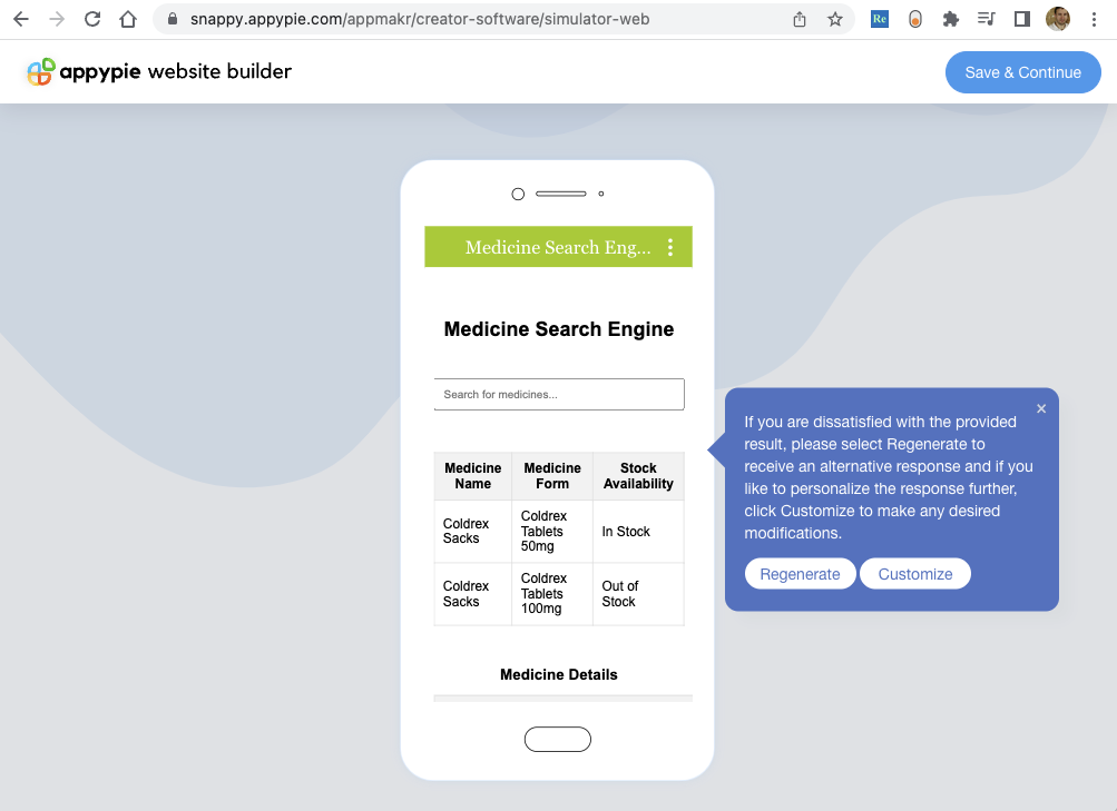 snappy.appypie.com result.png